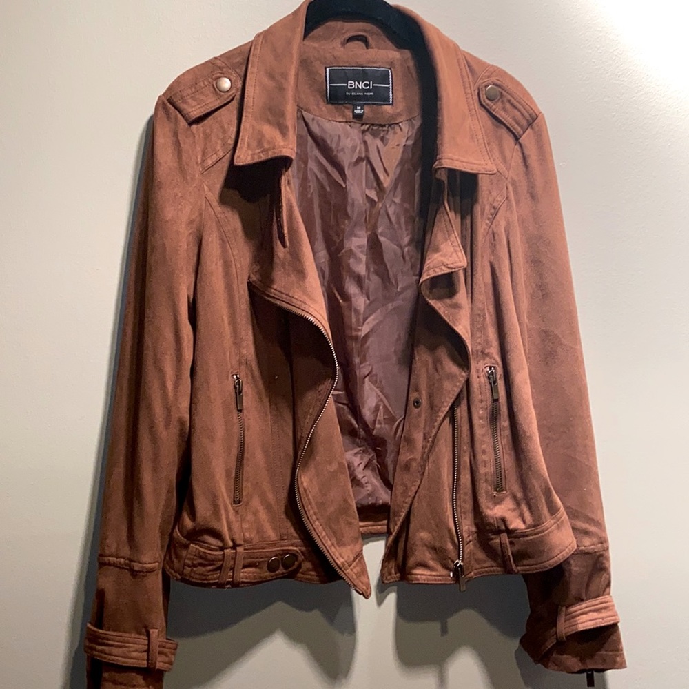 BNCI Rusty Tan Faux Seude Jacket Size: M